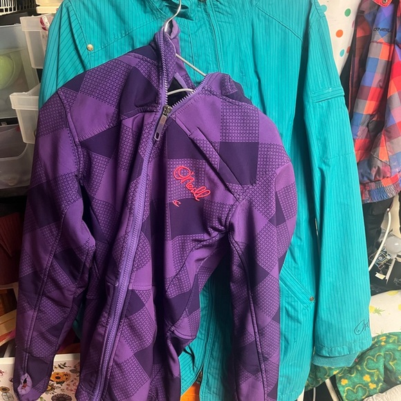 *2* Waterproof Fall / Spring sz M jackets O’Neill & Orb. Bright :) $6.99 ship - Picture 1 of 7
